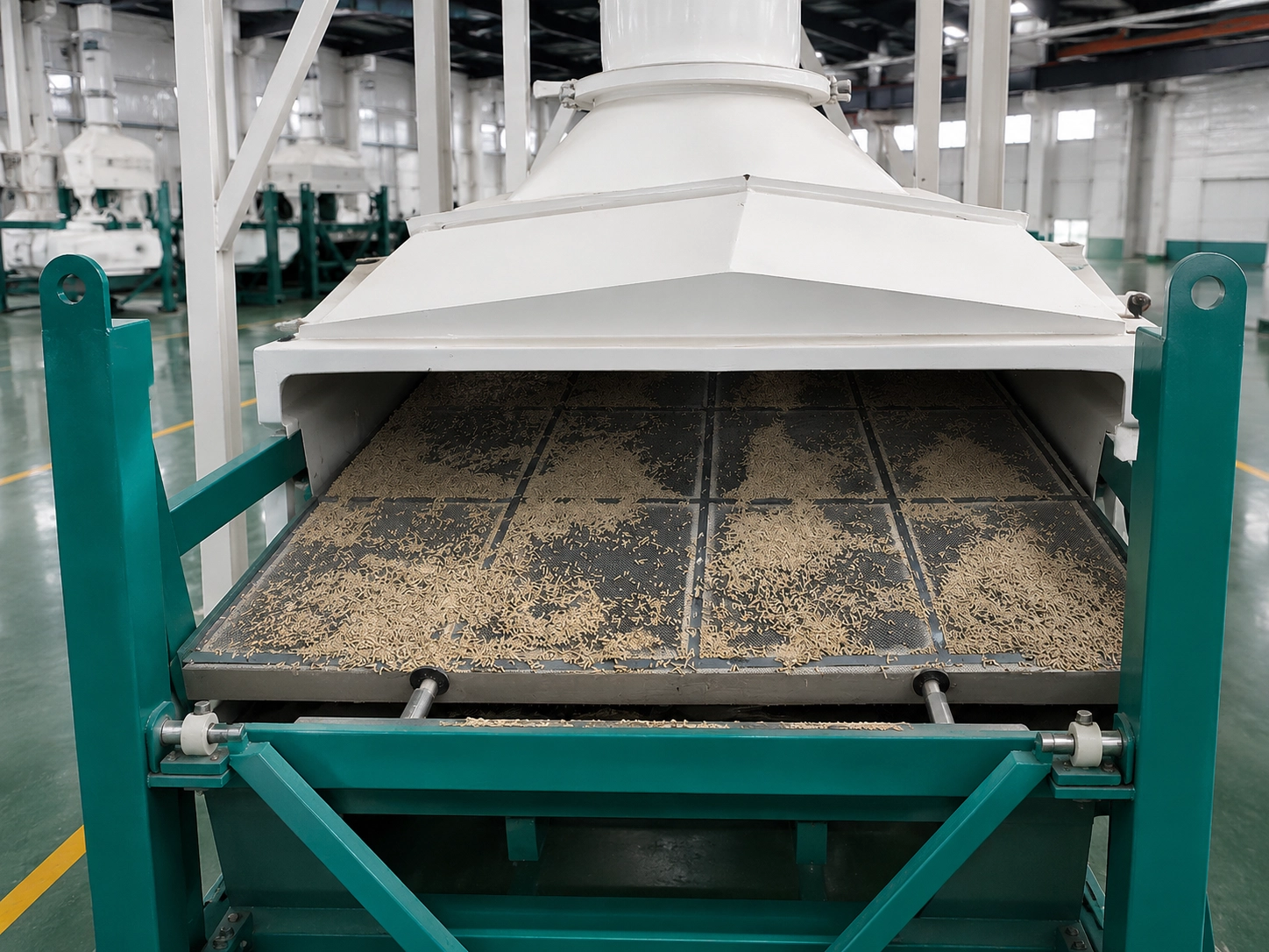 Food processing machinery line shown for process bearing application review