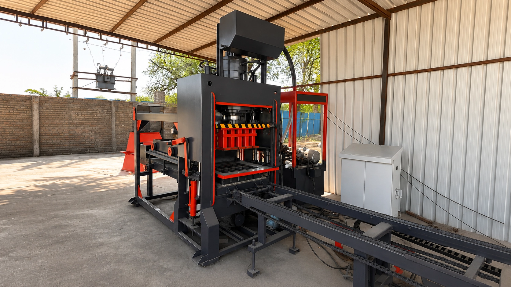 Heavy industrial brick and cement machinery shown for bearing application review