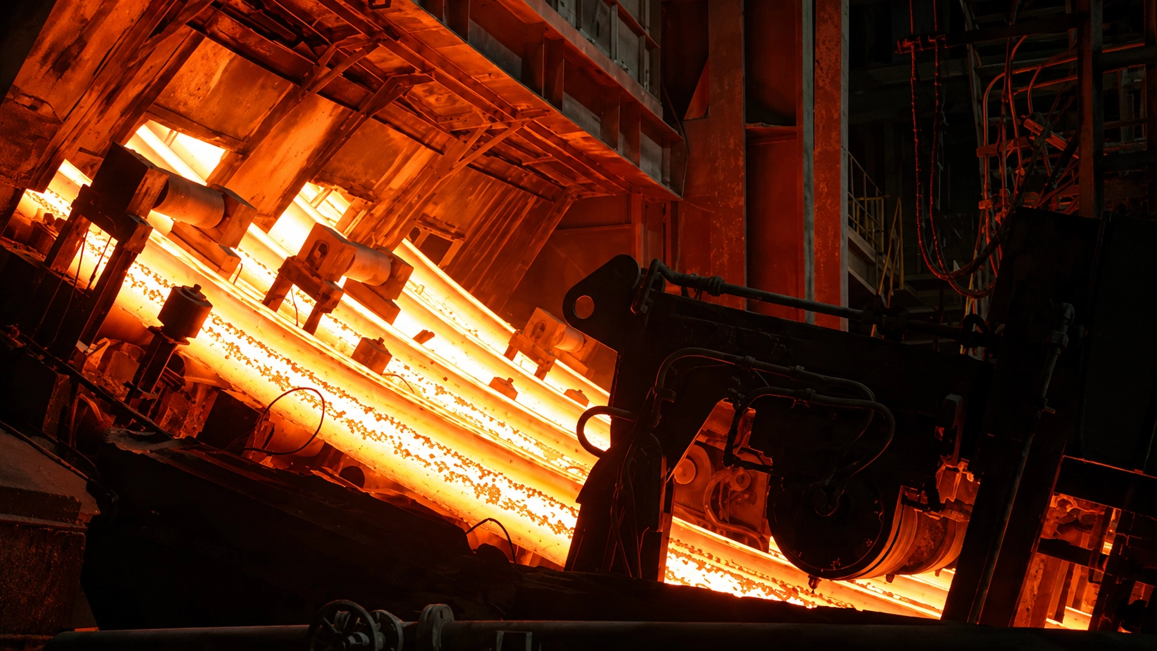 Steel mill line shown for continuous casting bearing review