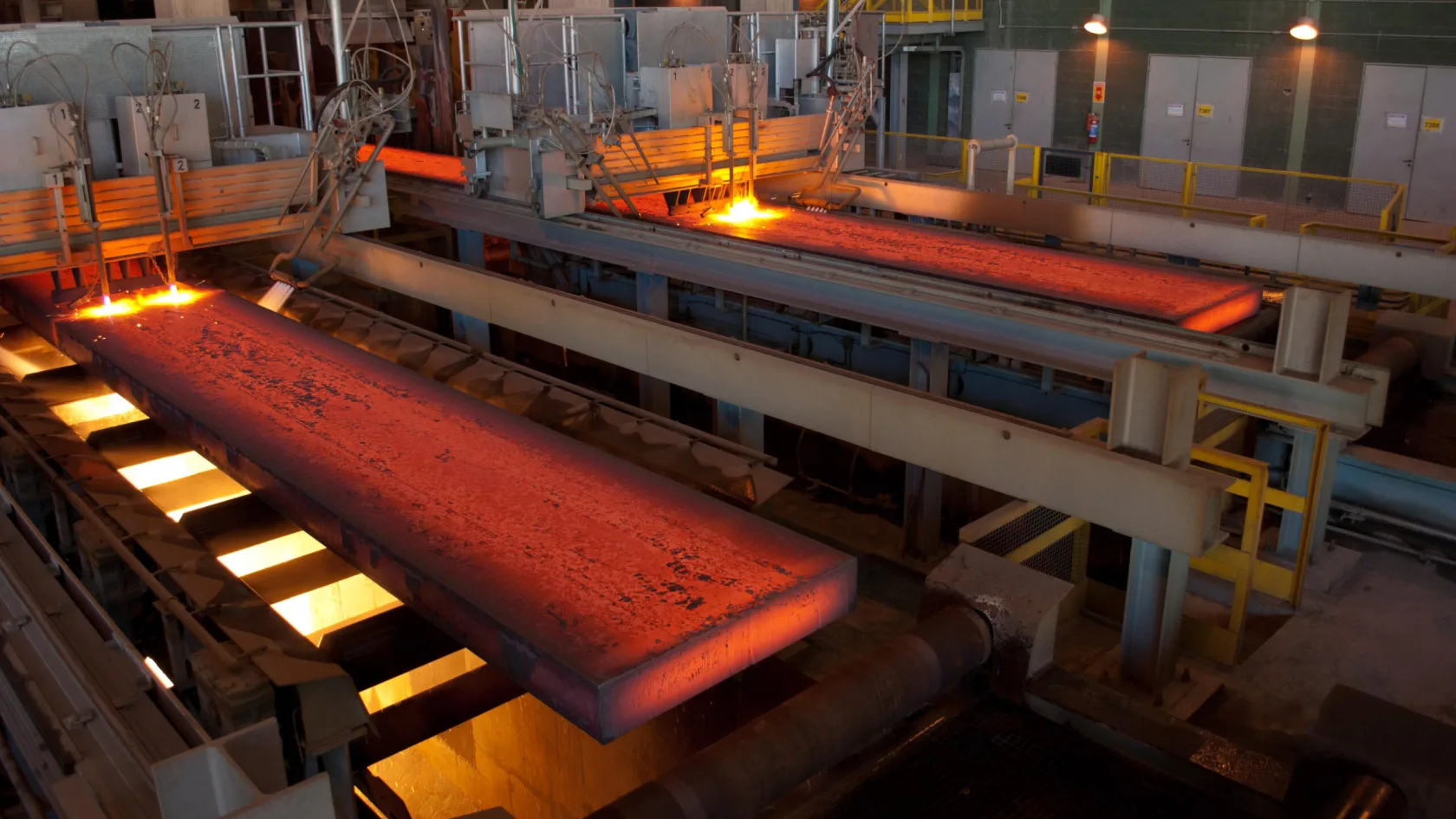 Steel mill rolling line shown for rolling mill bearing review