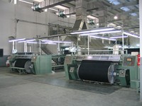 Textile machinery production line shown for textile bearing application review