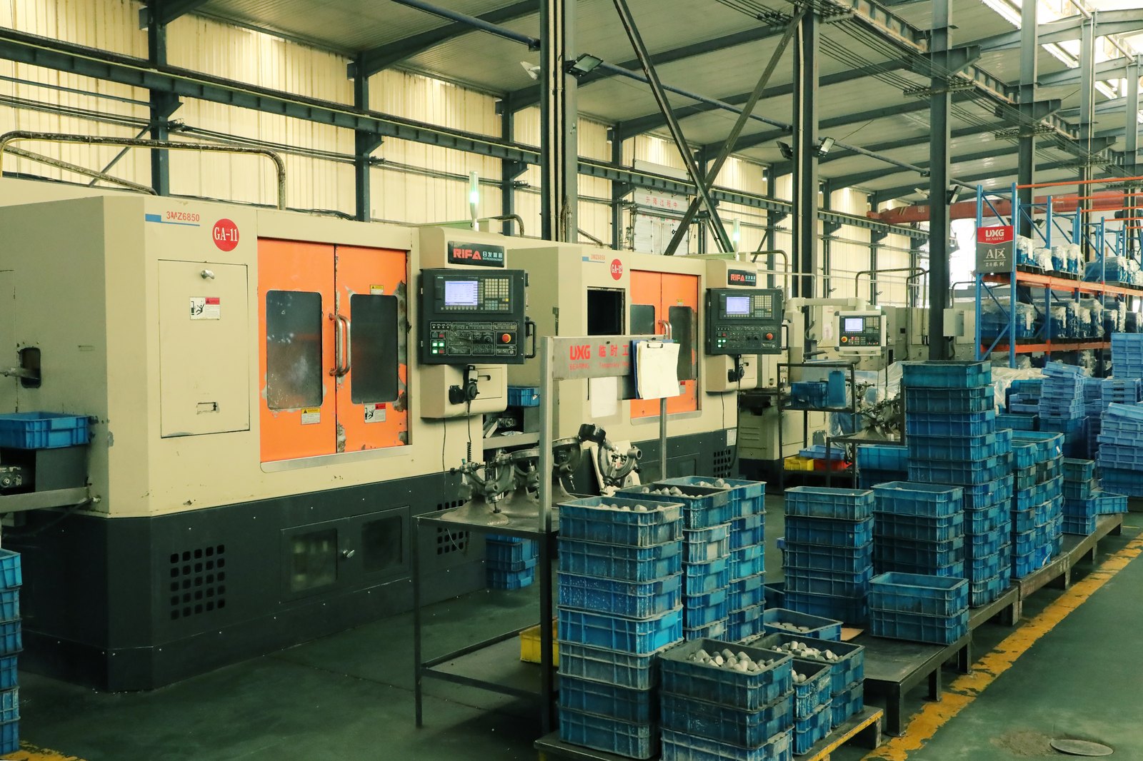 TFL Bearing machining workshop line for bearing production and inspection review
