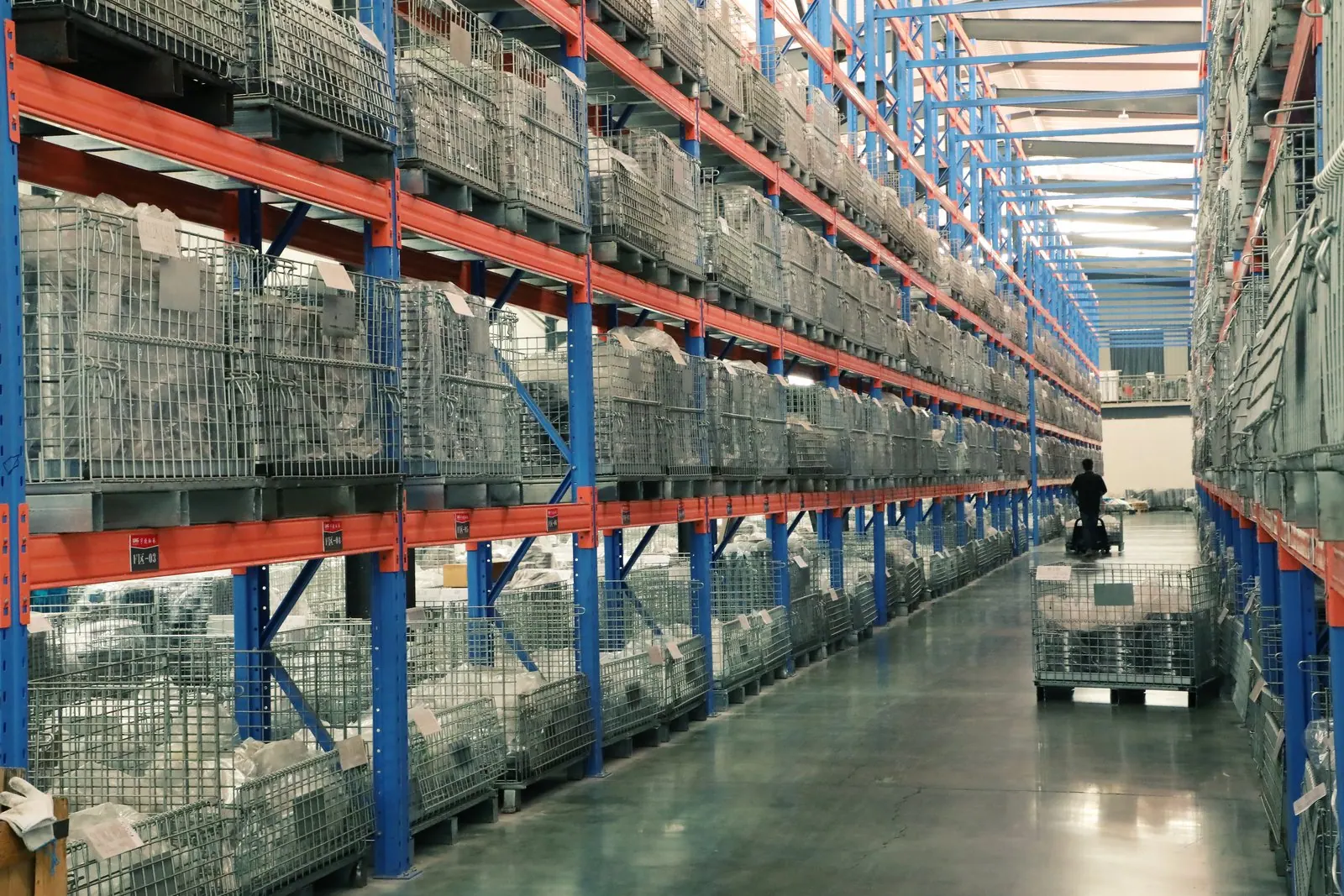 TFL Bearing warehouse aisle inventory for RoHS and REACH compliance downloads