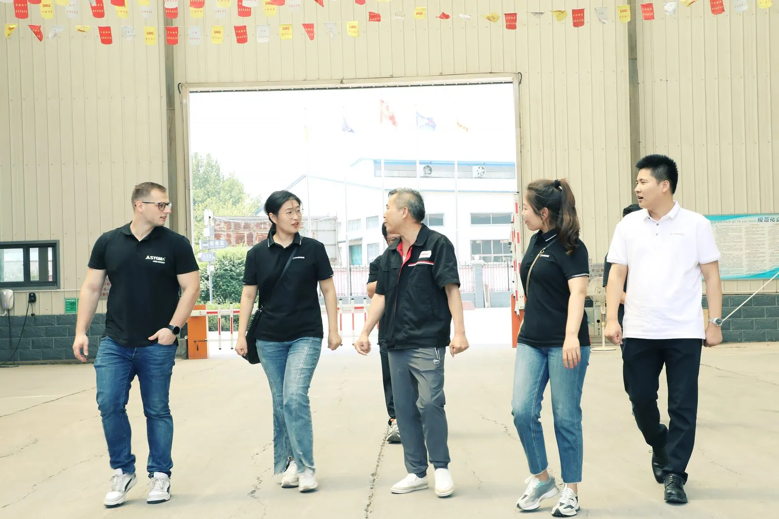 TFL Bearing staff discussing bearing requirements during a supplier visit